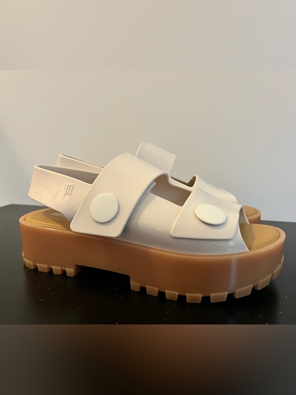 Melissa Chunky Platform Fisherman Sandals White Women’s Size 6